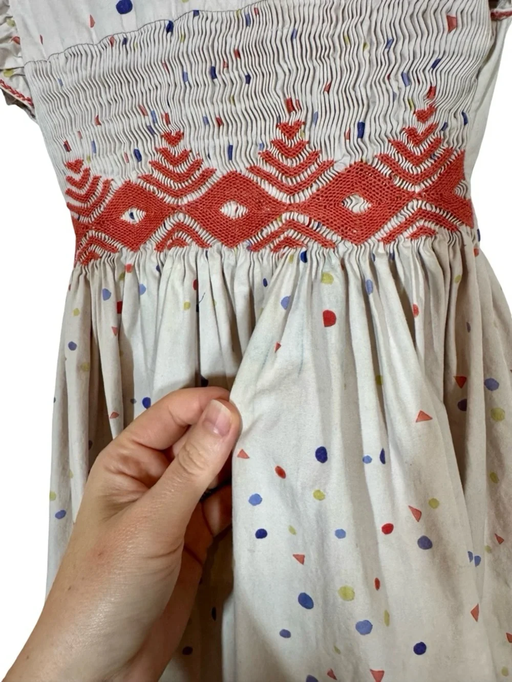 Oso & Me Betty Smocked Dress in Signature Dot